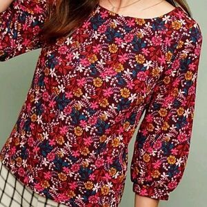 Anthropologie Maeve Decatur Floral Top Women’s Small